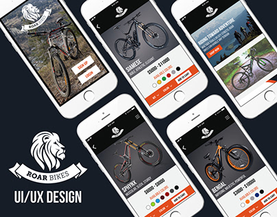 Roar Bikes UI/UX Design