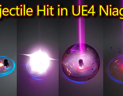 UE4 Niagara Projectile Hit Effect