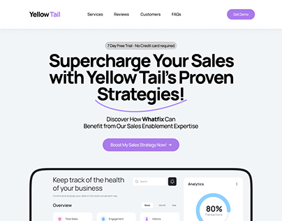 YellowTail - Sales Landing Page