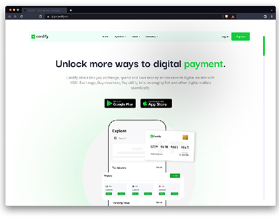 Cardify Landing Page Redesign and Interaction Features