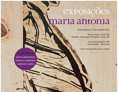 Exhibition posters for Maria Antonia