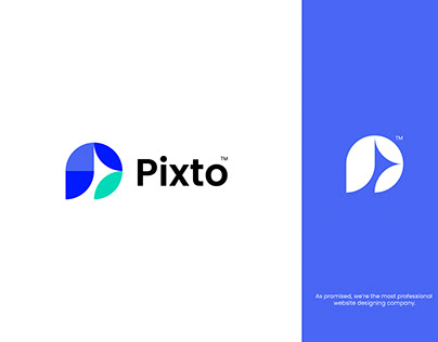 pixto company logo design