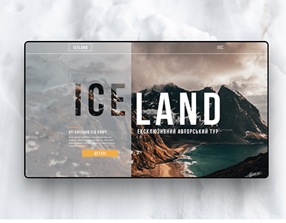 ICELAND landing for tourist company