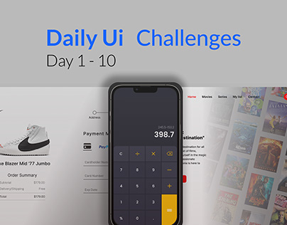 Daily Ui Challenges Day : 001-010