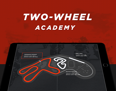 Two-wheel — UI/UX design for motorsport academy website