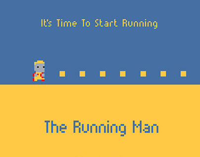The Running Man Pac-Man Poster