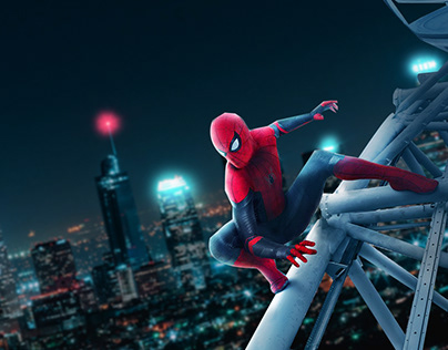Merge and adjust colors for the Spider-Man Poster