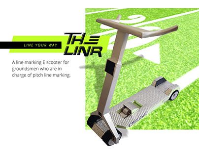 THE LINR - A Line Marking E scooter for Groundsmen