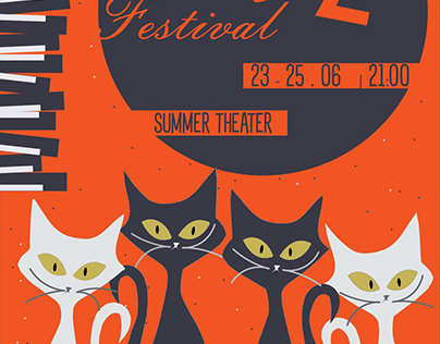 Jazz Festival Poster - Exam Illustrator May