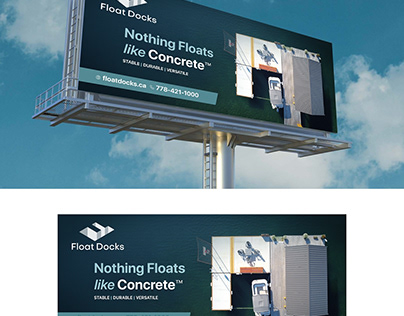 Design a Billboard for Concrete Floating Docks