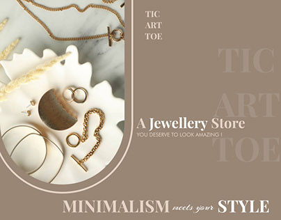 Tic Art Toe : a Jewellery store ( Website UI/UX Design)