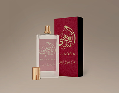 AL Aqsa Perfume Box design Mockup