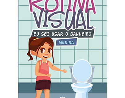Ilustração - Rotina Visual: Eu sei usar o banheiro
