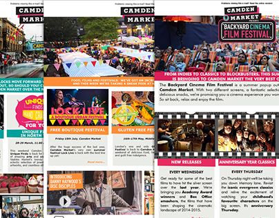 Camden Market Newsletter Design