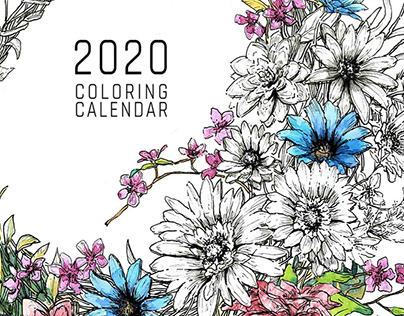 2020 Coloring Calendar