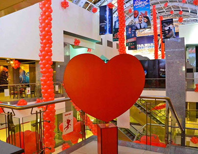 Valentine's Day Decoration | Atrium Mall