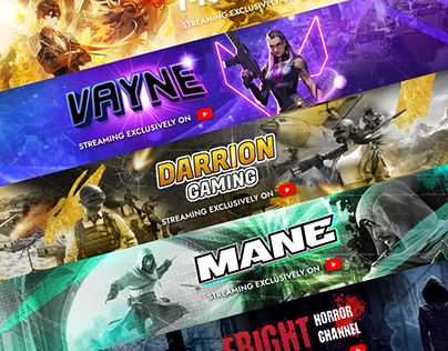 Gaming Banner Banner for YouTube Channel