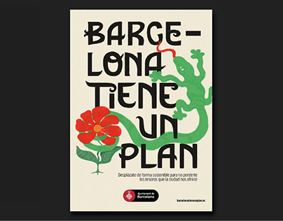 Barcelona tiene un plan - Ilustración, lettering y copy