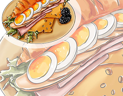 Food, food sketch, illustration, digitalart