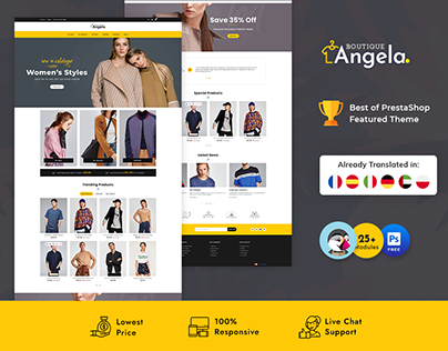 Angela Boutique – eCommerce Website Theme