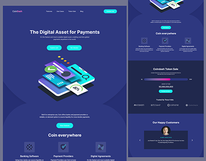 Coindash-Digital payments website UI