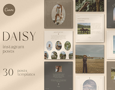 Instagram posts templates | Daisy collection