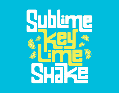 Lettering | Pal's Key Lime Shake