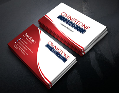 Business card design for real estate agent | DesignoFly