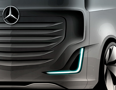 Mercedes Benz Truck Sketches