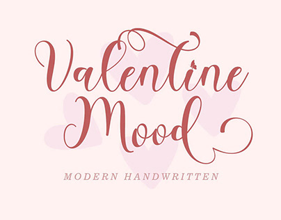 Valentine Mood Handwritten Font