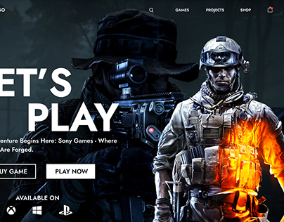 sony games landing page