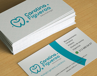 Carolina Figueroa Odontologa bussines card