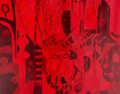BLOOD acrylic on canvas by Veera Zukova