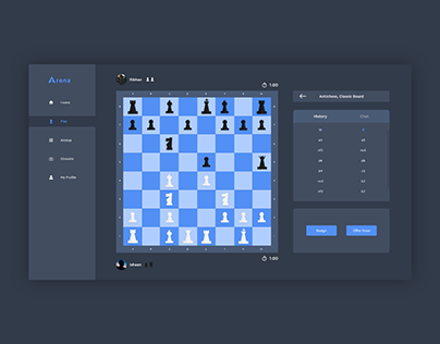 Arena | Online Chess Platform Concept