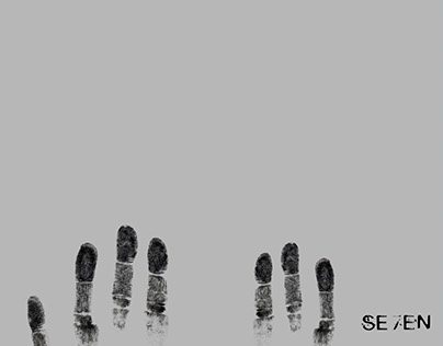Seven by David Fincher: Minimalistic poster