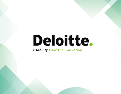 Deloitte (Usability Heuristic Evaluation)