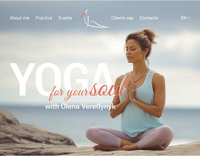 Website for Yoga instructor
