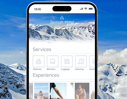 Alpine Hotel app design