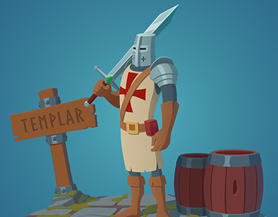 Knight Templar character design