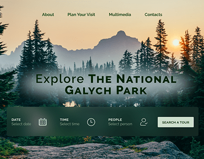 Landing page The National Galych Park