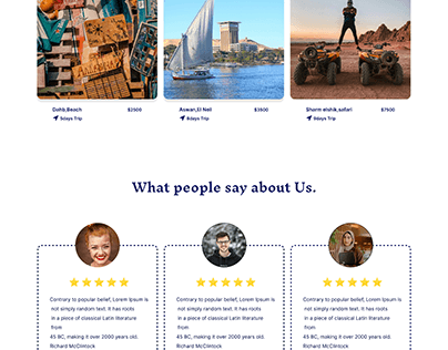 Landing Page For Travel Ap