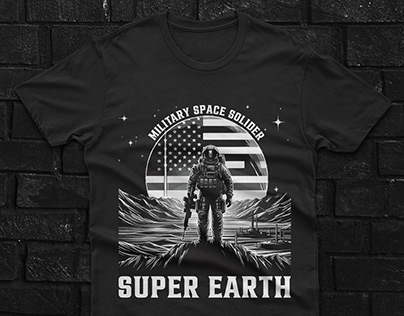 Space Solider T shirt Design