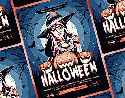 CANVA - Halloween Flyer/Poster/Invitation/ Template