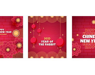 Happy Chinese new year template