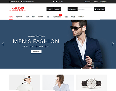 Zackas - eCommerce Fashion Template