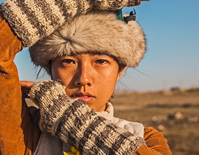 shepherdess in mongolia