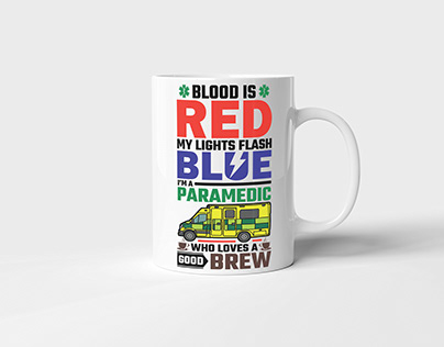 Paramedic Typography Mug Designs (Brew on!)