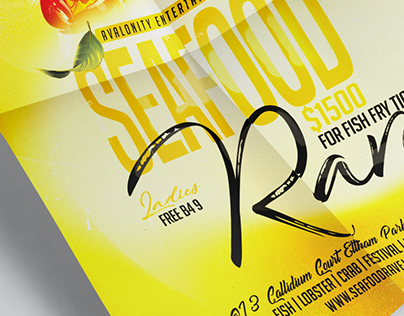 Seafood Rave Flyer Template