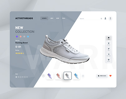 Shoes Ecommerce Application Design - Website and Mobile