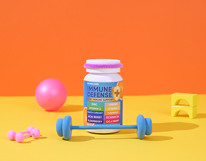 Creative stop motion video for vitamins